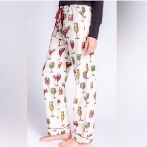 PJ Salvage Cheers Print Flannel Pajama Pants